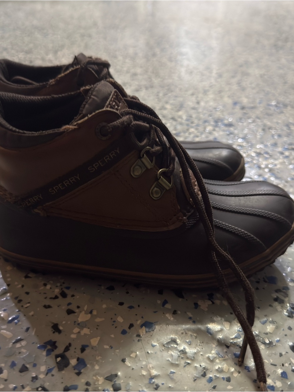 Clarks Brown Lace-Up Casual Boots